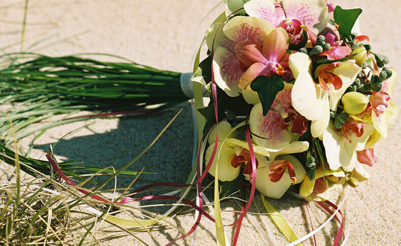 Hochzeitsfloristik mit Orchideen